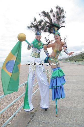 Brazilian Carnival Stilt Walkers