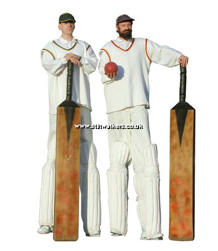 Cricketer Stilt Walkers