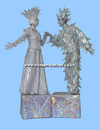 Winter Wonderland Human Living Statues Winter Wonderland Human Living Statues