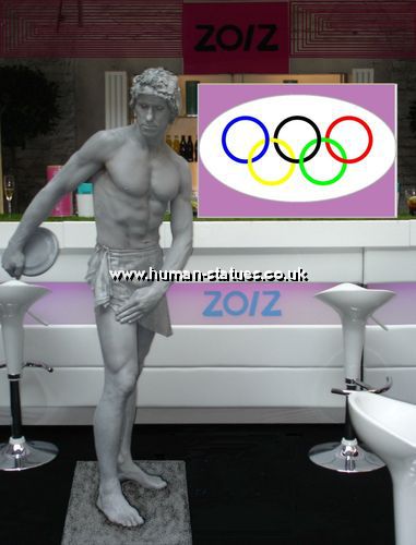 Olympic Themed Human Living Statues Olympic Themed Human Living Statues