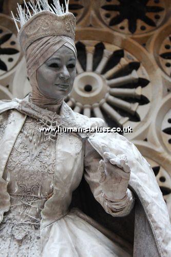 Snow Queen Human Living Statue Snow Queen Human Living Statue