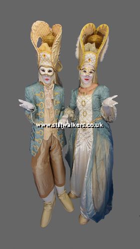 Venetian Duke & Duchess Stilt Walkers