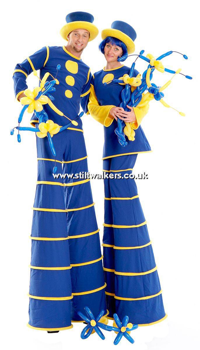 Colour Themed Stilt Walkers & Walking Acts
